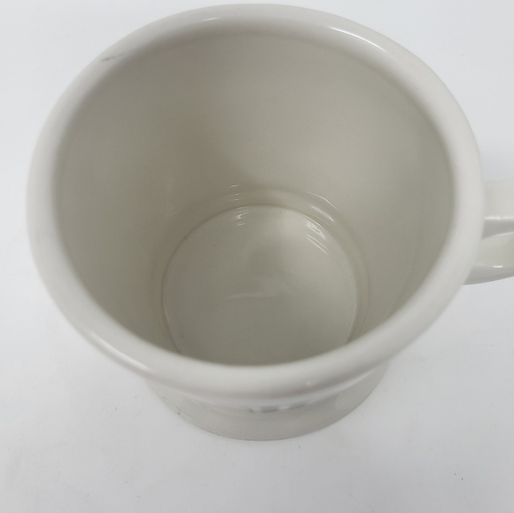 Anthropologie Monogram Mug J Typeface Black  Antique White Coffee Tea Home - Picture 5 of 10